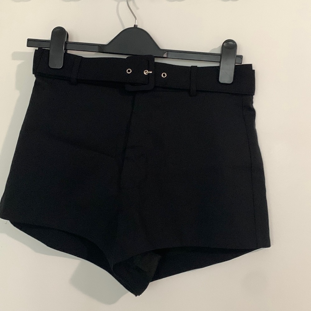 Belted shorts